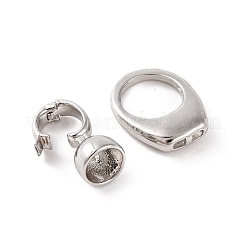 Латунь раз по сравнению с застежками&nbsp;KK-U016-01P