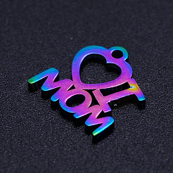 День матери ионное покрытие(ip) 201 шармы из нержавеющей стали STAS-Q201-JN173