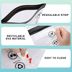 Герметичные пакеты для туалетных принадлежностей с герметичным покрытием eva top AJEW-WH0348-52