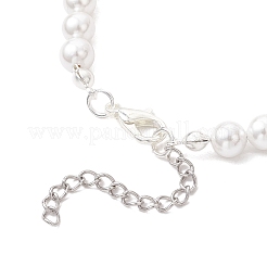 Браслеты из ракушечного жемчуга и синтетического коралла для женщин BJEW-TA00678