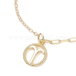 12 шт. латунный браслет-слайдер из цепочки и скрепок&nbsp;BJEW-JB13088