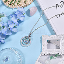 Женские ожерелья из сплава с подвеской в виде веревки&nbsp;NJEW-WH0013-74S