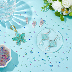 120 г 10-цветные ab-цветные мини-шарики для нейл-арта из стекла с 3D покрытием&nbsp;MRMJ-PH0003-05