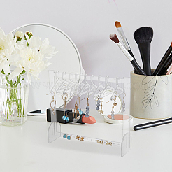 Прозрачные акриловые подвесные витрины для сережек EDIS-FH0001-04