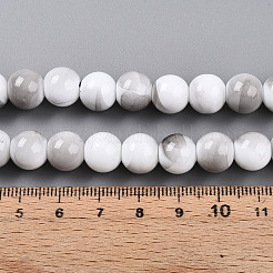 Выпечка окрашенные стеклянные бусины пряди&nbsp;DGLA-N013-10mm-01