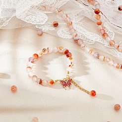 2 нитка натуральный агат бусины нити G-OC0004-24