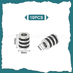 10 шт. европейские бусины из нержавеющей стали 304 STAS-UN0050-29