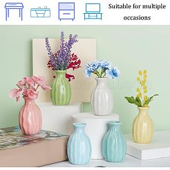 6 шт. 6-х цветные керамические мини-вазы для домашнего декора BOTT-NB0001-04