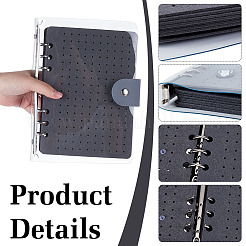 Брошь из фетра для хранения альбомов для ноутбуков с переплетными листами и пластиковой обложкой из ПВХ&nbsp;AJEW-WH0752-009