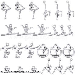 80 pendentif en alliage de style tibétain sur le thème du sport&nbsp;FIND-BM0001-59