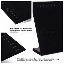 Дисплеев бархата ожерелье NDIS-A001-5A