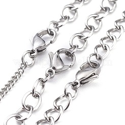 Не тускнеющие комплекты ожерелий из нержавеющей стали 304 NJEW-JN02525