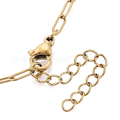 2.5 mm Unisex-Halsketten aus Edelstahl 304 mit Büroklammer-Design&nbsp;STAS-Q113-14G-01