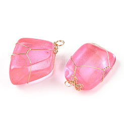 Стеклянные подвески&nbsp;KK-F868-18G-01