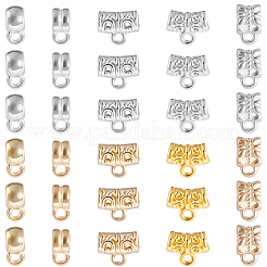 400 pièce de 10 styles de bélières en tube en plastique ccb&nbsp;CCB-SC0001-26