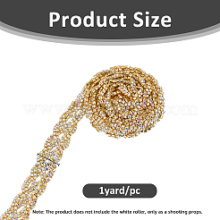 Chaînes de coupe en strass en alliage de zinc&nbsp;FIND-WH0167-02G