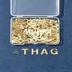 104 шт. 26 стиля буквы a~z 304 нержавеющая сталь буквы алфавита подвески STAS-FS0001-66