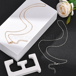 10 шт. 2 цвета железный кабель цепи ожерелья для мужчин женщин MAK-YW0001-03