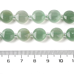Природные пряди авантюрин зеленый шарик G-C116-A02-01