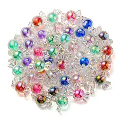 УФ-покрытие радужными переливающимися акриловыми бусинами&nbsp;PACR-E001-01