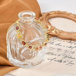 Латунные браслеты с микропаве из прозрачных кубических цирконий для женщин BJEW-M047-04G