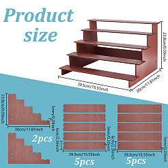 Одноуровневые деревянные полукруглые подставки для десертов ODIS-WH0030-182A