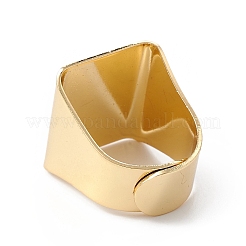 Anillos de dedo de banda ancha de esmalte cuadrado con mal de ojo&nbsp;RJEW-A014-02G-02
