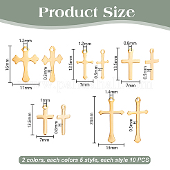 100шт 10 стиля латунные подвески&nbsp;KK-PH0012-23A
