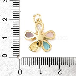 Подвески из латуни с прозрачным фианитом&nbsp;KK-G554-18G