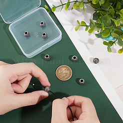 8 шт. европейские бусины из нержавеющей стали 304 FIND-UN0003-91