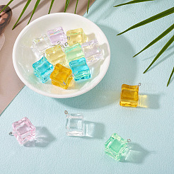 14 Stück 7 Farben transparente Acrylanhänger&nbsp;TACR-TA0001-78