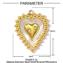 Подвески в виде ракушек из нержавеющей стали 304&nbsp;STAS-OY002-11G