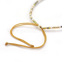 Стекло бисер браслеты BJEW-E360-01