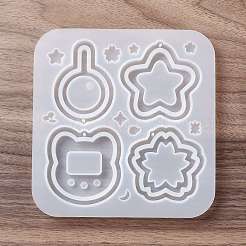 Diy sakura et tête de chat et pendentif en forme d'étoile et de sucette moules en silicone de qualité alimentaire&nbsp;SIMO-D001-06
