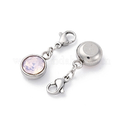 Подвески из нержавеющей стали 304 со стразами STAS-D301-26P