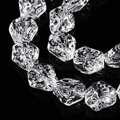 Прозрачные стеклянные бусины нити GLAA-T023-14