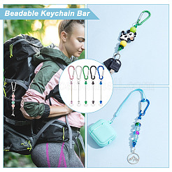 20шт 5 цвета алюминиевые карабины для скалолазания AJEW-GA0007-59