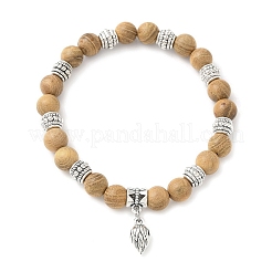 3 bracelet à breloques en alliage à fleurs de 3 couleurs&nbsp;BJEW-JB12354
