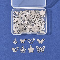 60 шт. 10 стиля подвесок из нержавеющей стали 201 и 304&nbsp;STAS-FS0001-88