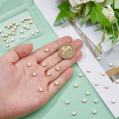 50 шт. Латунные дистанционные бусины KK-HS0015-27