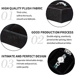 Велюровый деревянные браслет браслет / / часы дисплеи BDIS-WH0003-01