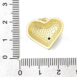 Colgante micropavé cubic zirconia de latón&nbsp;KK-H267-029G