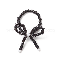 2 шт. стеклянные бусины кольца для пальцев RJEW-TA00207