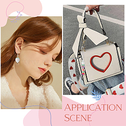 30шт УФ-покрытие Радужные переливающиеся акриловые бусины&nbsp;PACR-SC0001-06