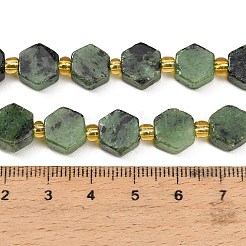 Natürliche Rubin in Zoisit Perlen Stränge&nbsp;G-F833-B14-01