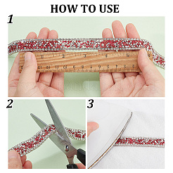 3 шт. 3-х цветная отделка стразами горячей фиксации DIY-PH0021-27