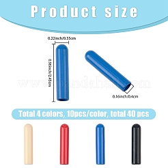 40 embout de cordon en alliage 4 couleurs&nbsp;FIND-GF0008-47A