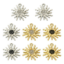 8шт. подвеска из двухцветного сплава&nbsp;FIND-TA0003-31