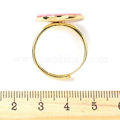 Овальные кольца из натуральной ракушки KK-P305-12G