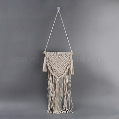 Colgante de pared tejido macramé cordón de algodón&nbsp;HJEW-C010-13